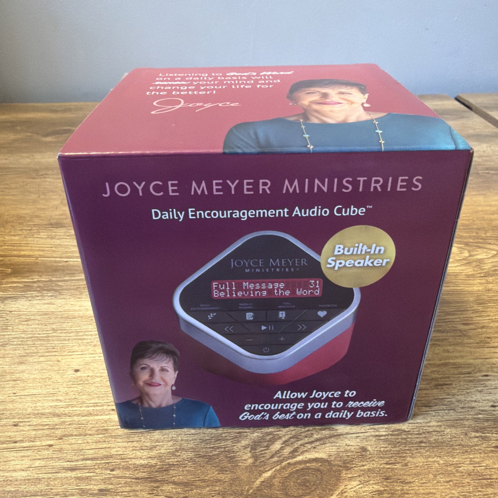 Joyce Meyer Ministries Daily Encouragement Audio Cube Built-In Speaker USB