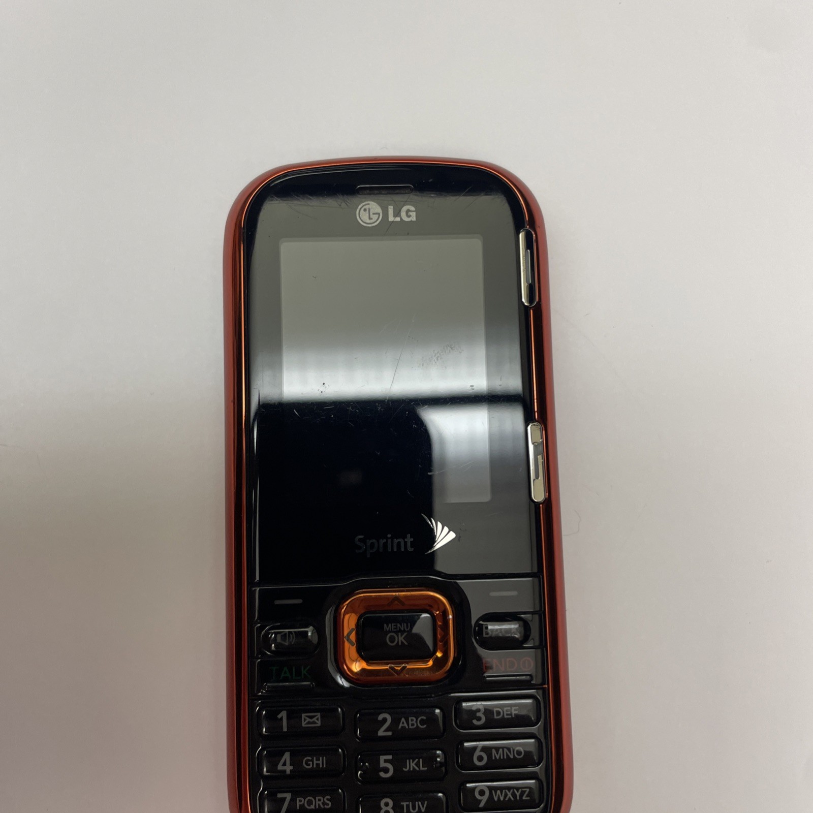 LG Rumor 2 Slider Phone (Sprint) - Black - As Is - Powers On - Orange