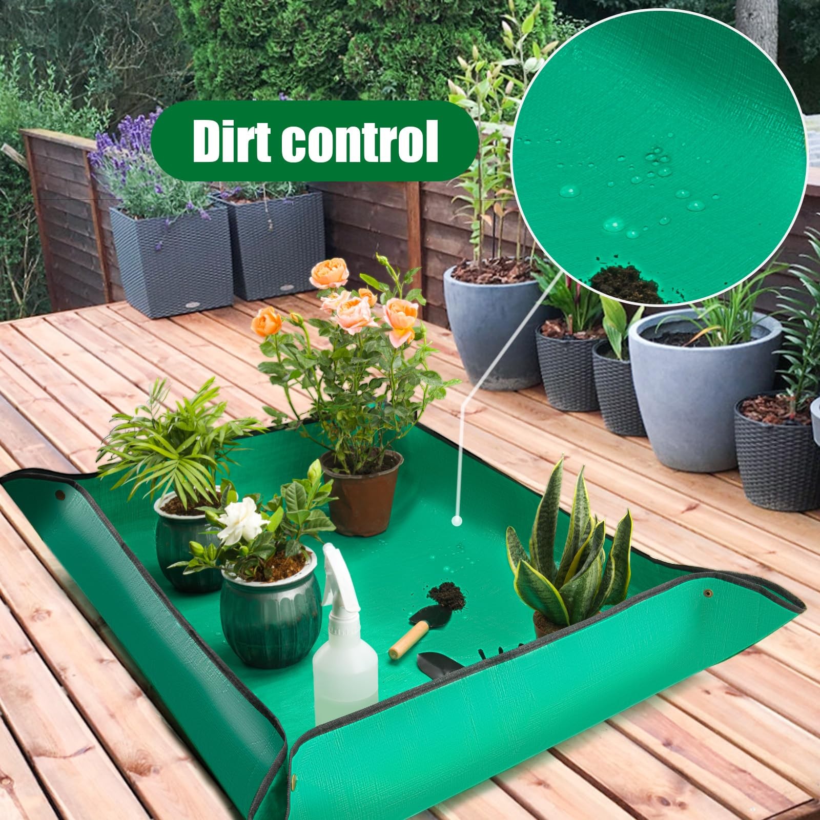 2PCS Repotting Mat, Excellence Indoor Waterproof Plant Transplanting Mat, Profes