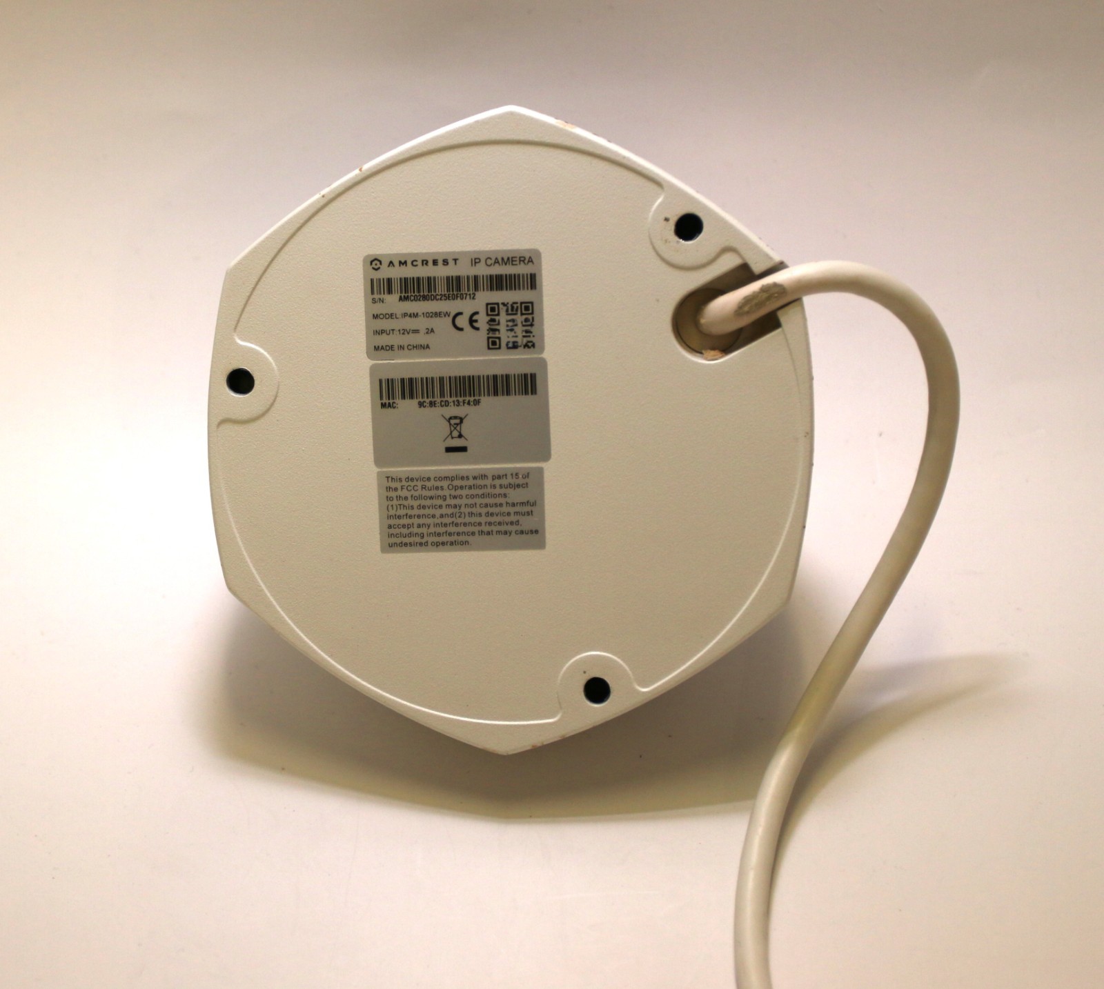 AMCREST (IP4M-1028) IP POE Camera UltraHD 4MP Dome Security Camera