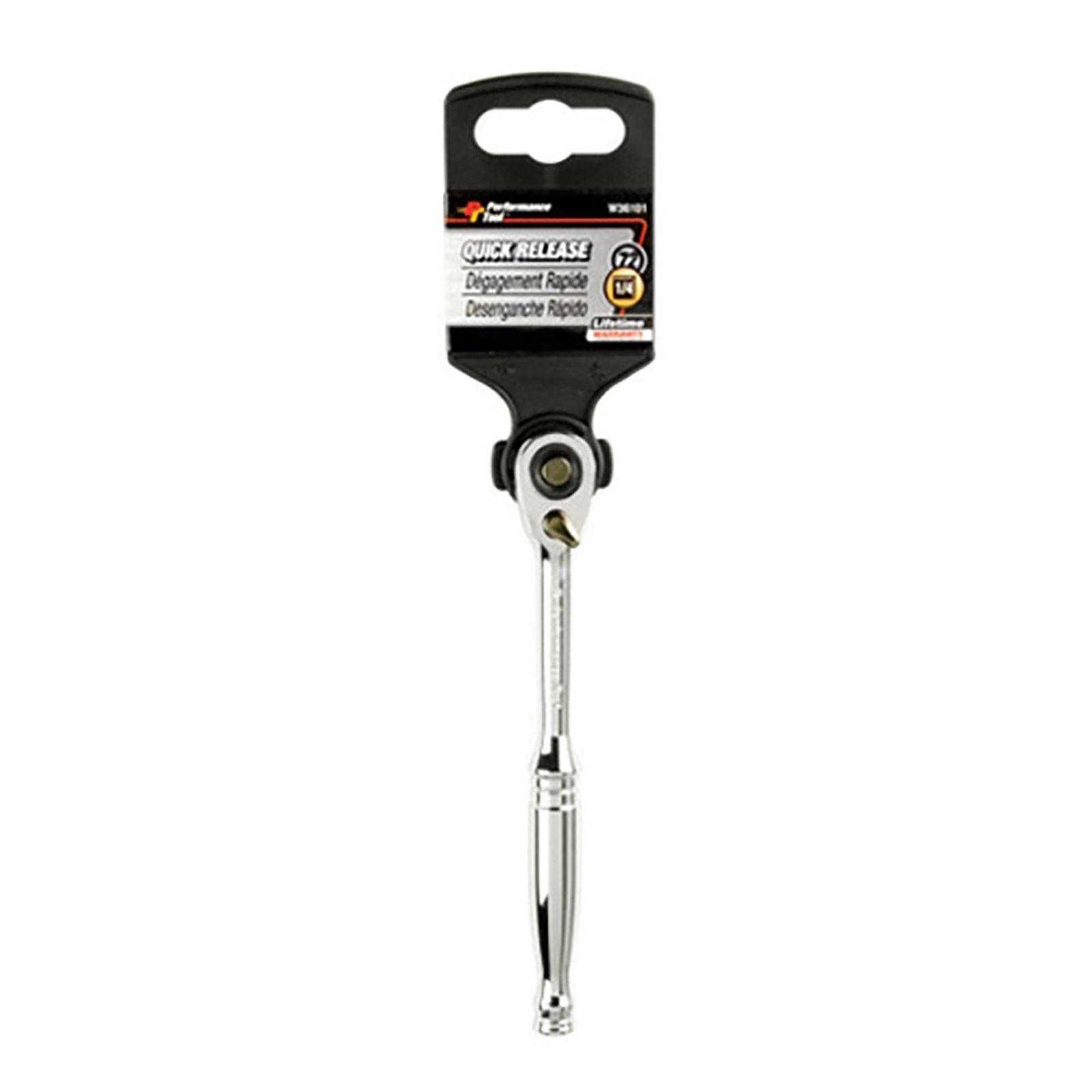 Performance Tool 1/4" DR QR Teardrop Ratchet W36101