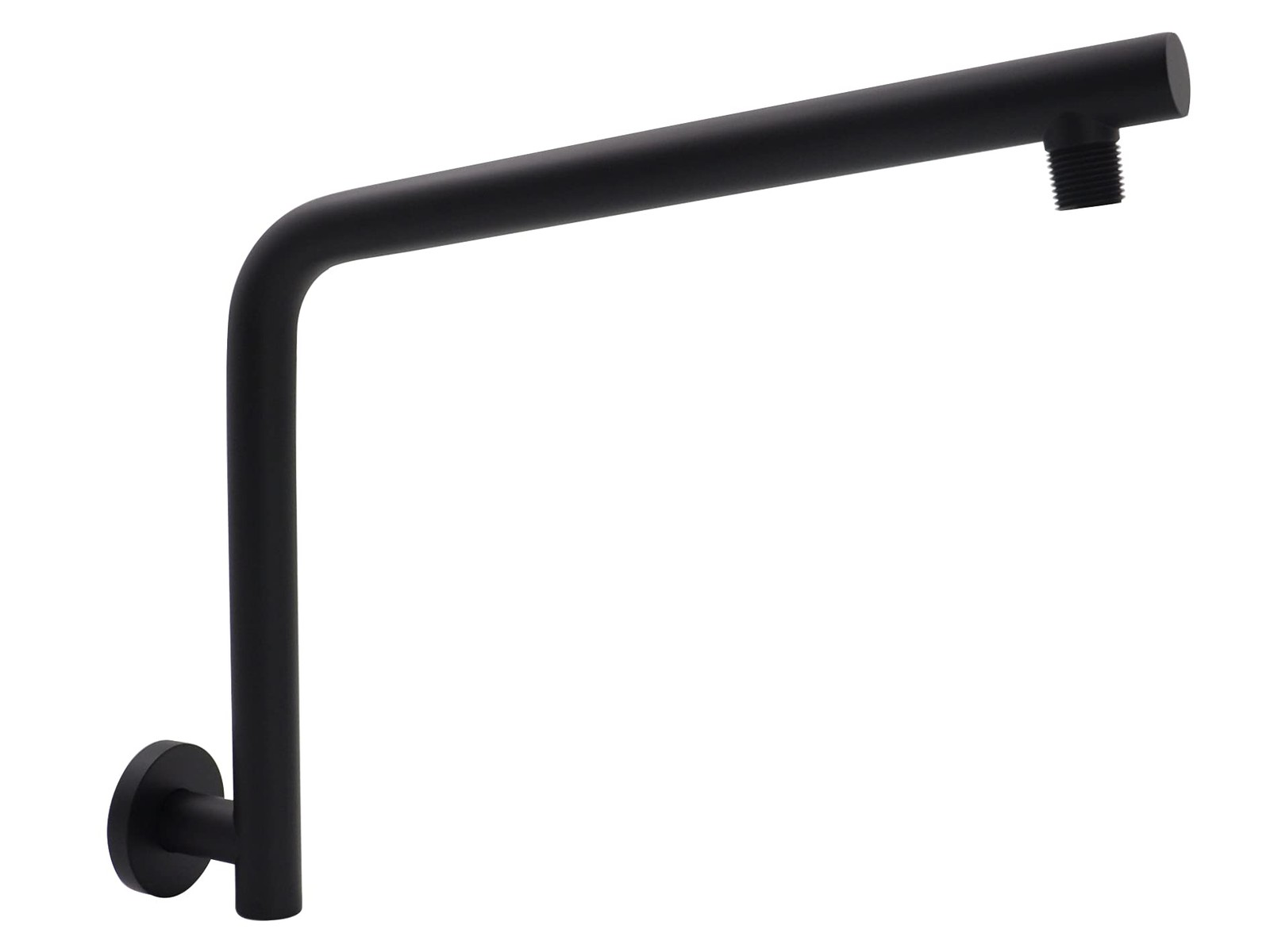 Aquaiaw High Rise Shower Arm and Flange, 12.6 inch, Solid Brass, Both Soldere...