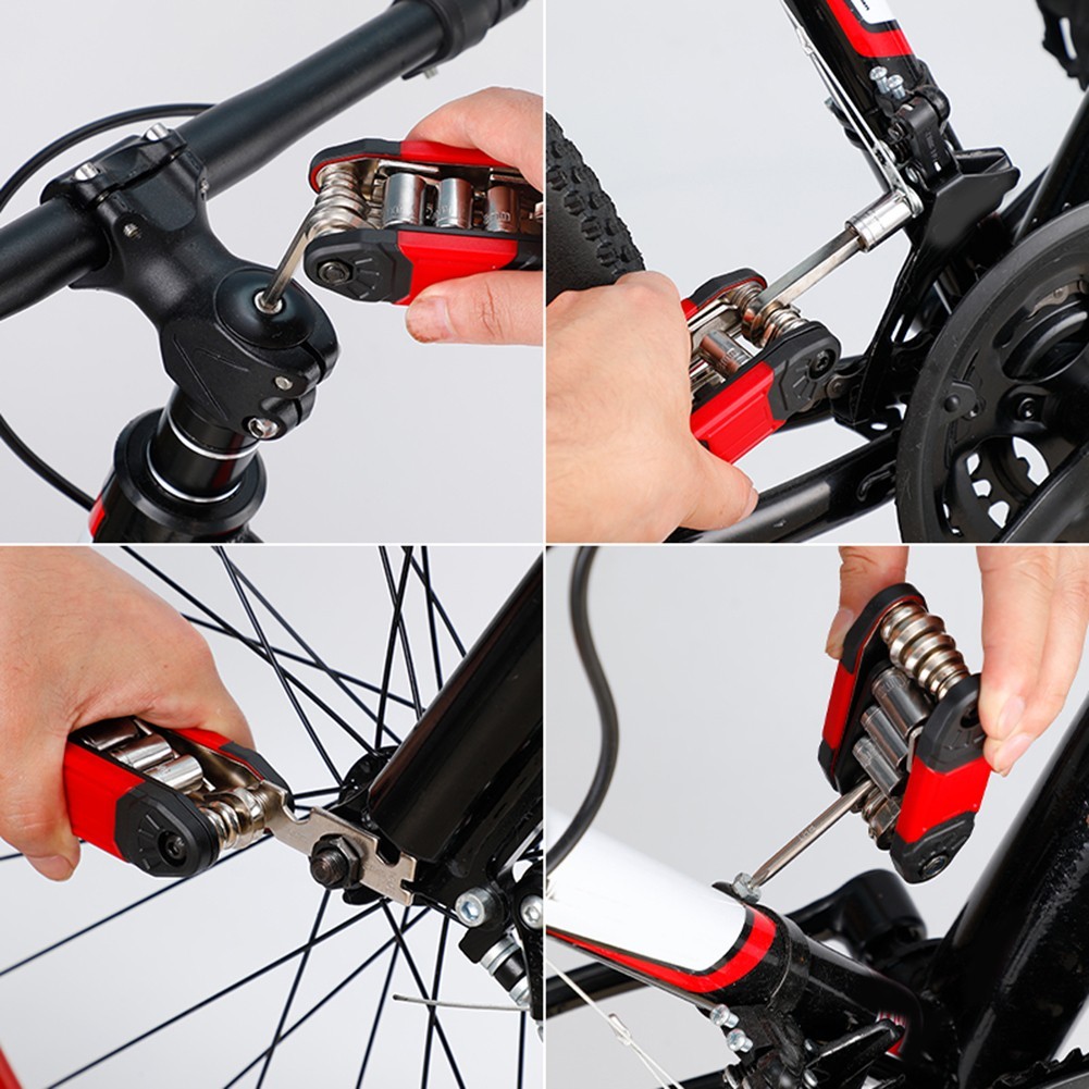 Essential 16 in 1 Bike Tool Set Perfect for Mountain and Road Cycling Repairs