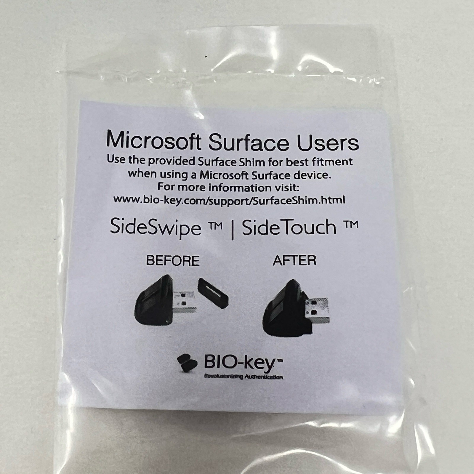 Bio-Key Sidetouch Compact Fingerprint Tested Qualified by Microsoft for Win 10