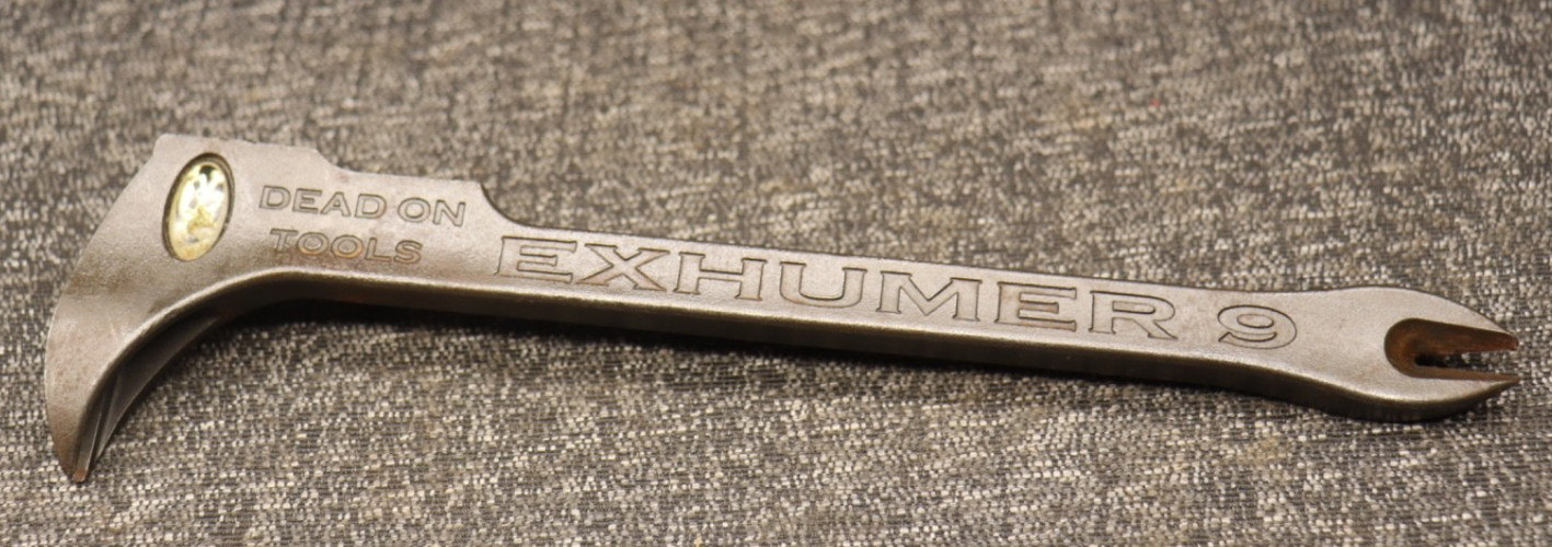 Dead On Tools Exhumer 9 Long Nail Puller Multi-Tool Pry Bar Hammer