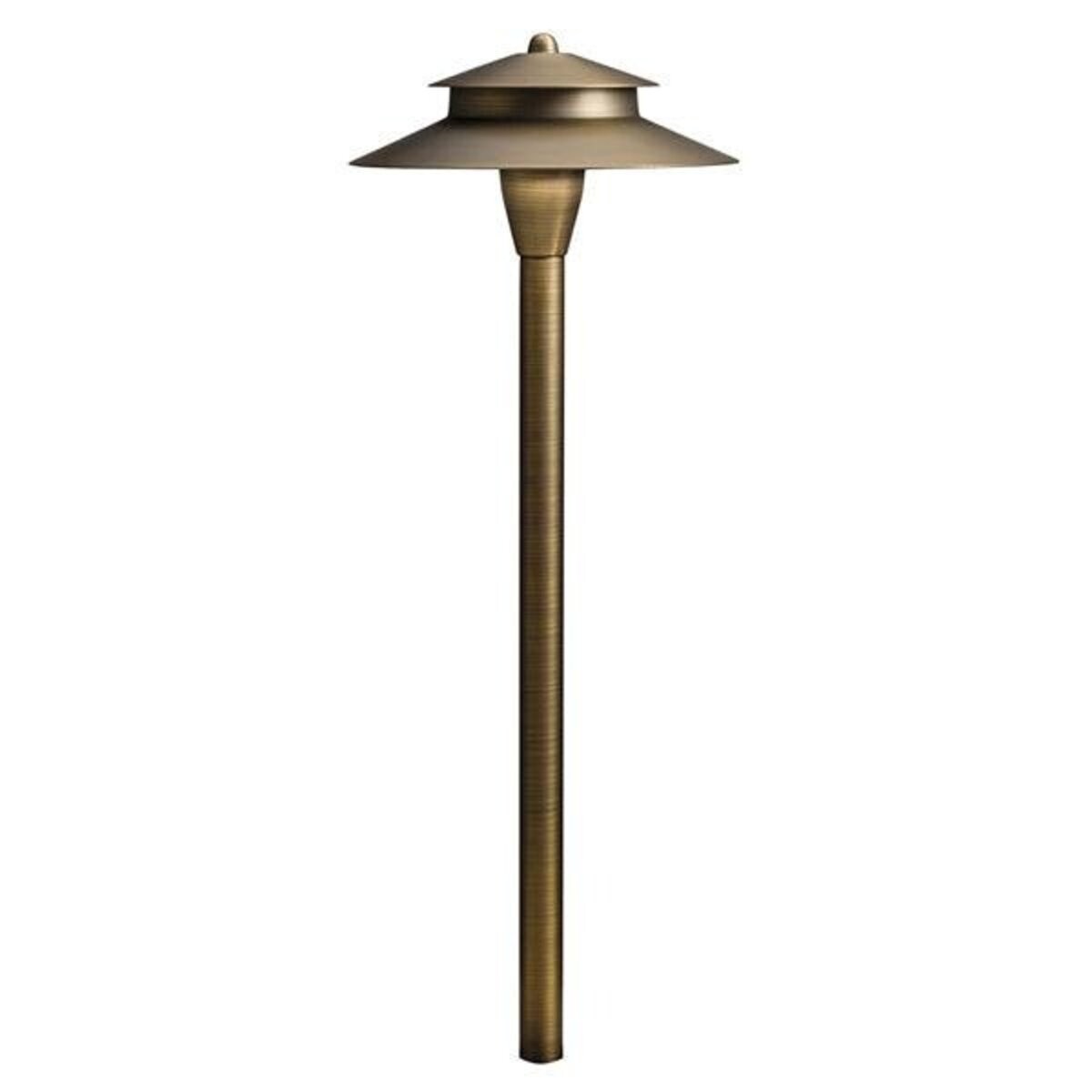 Kichler 15480 Path Light Brass Housing Centennial Brass Finish