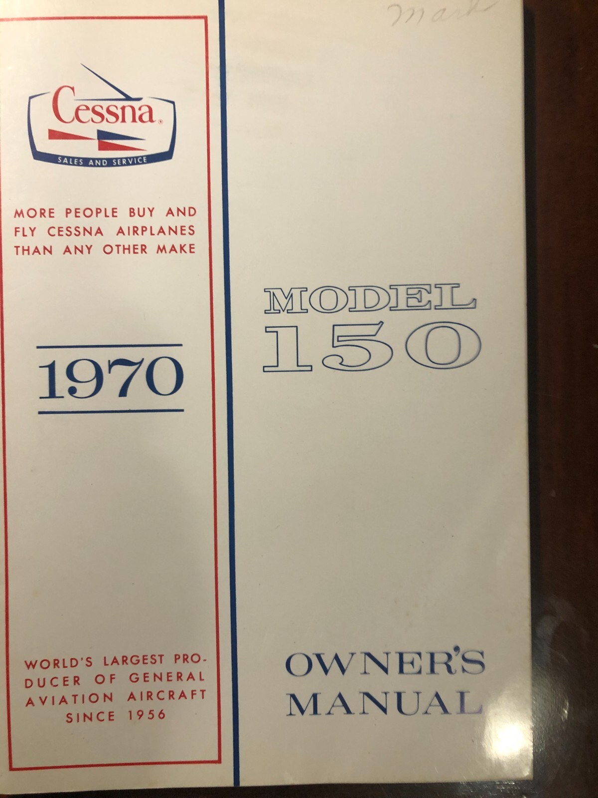 Cessna Owner's Manual 150  1970
