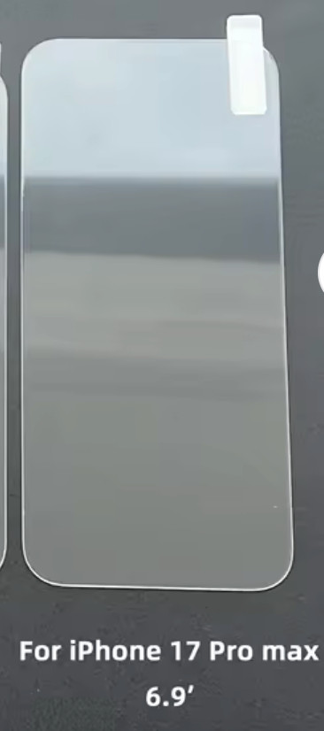 Tempered Glass Screen Protector For iPhone 17 Pro Max & 16 Pro Max Case Friendly
