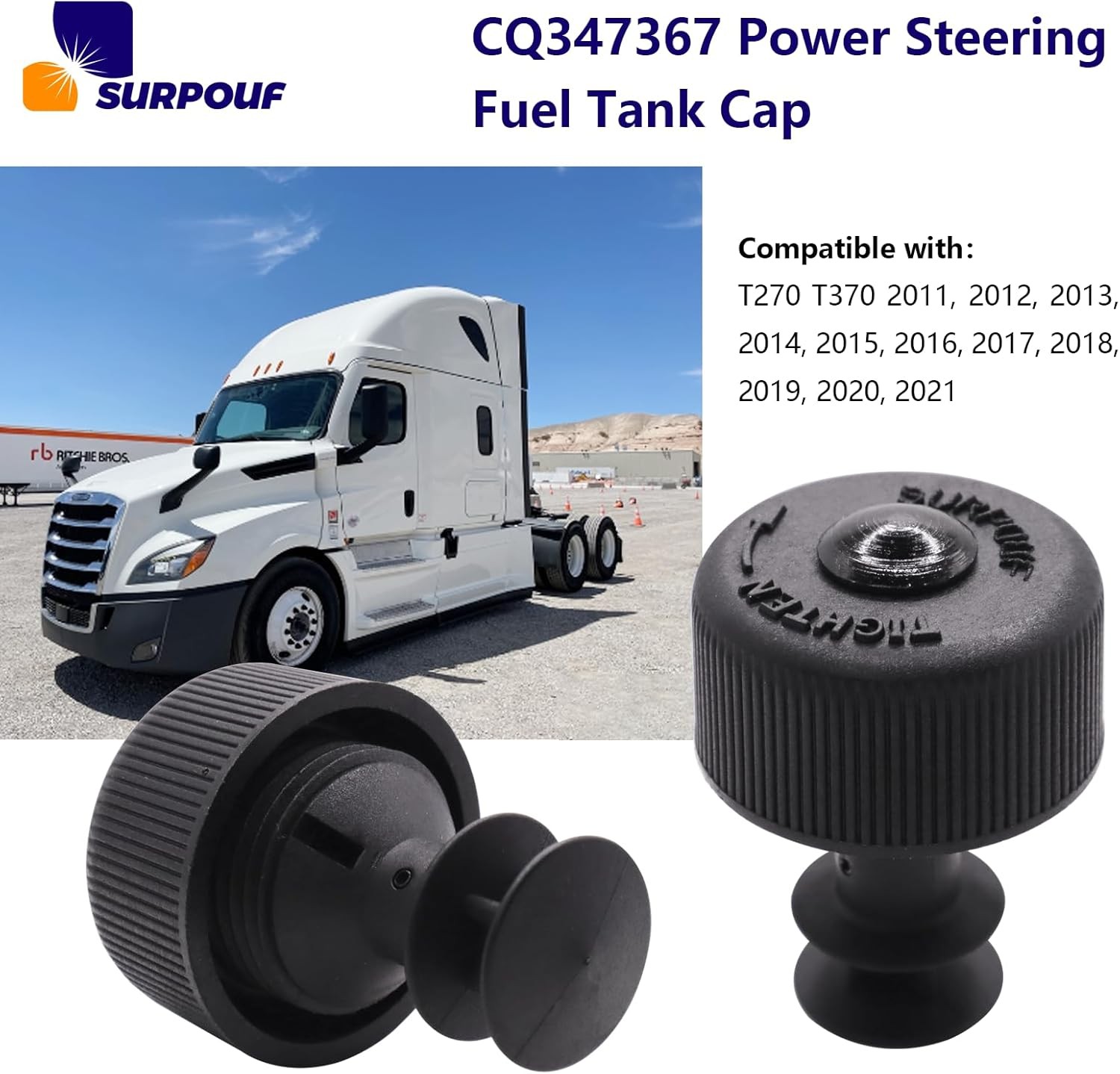 Power Steering Reservoir Cap CQ347367 Freightliner