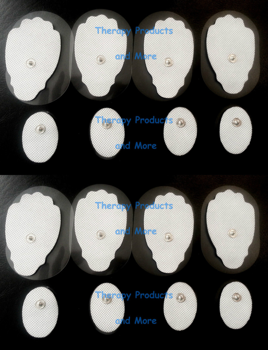 +BONUS+ REPLACEMENT ELECTRODE PADS (8 LG, 8 SM OVAL) FOR SMART RELIEF MASSAGER