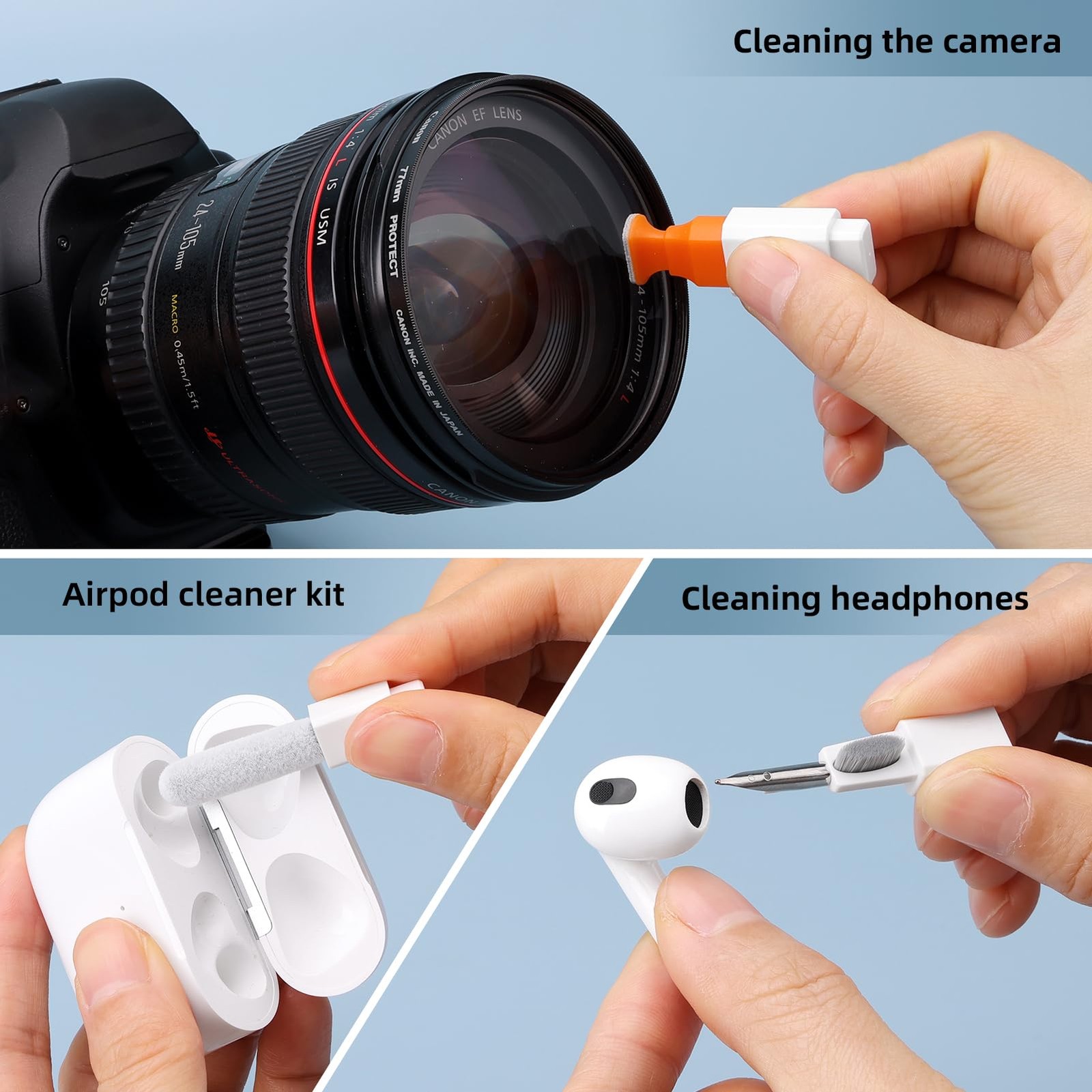 Keyboard Laptop Cleaning Kit Multi-Function PC Screen Brush Electronics Cleaner