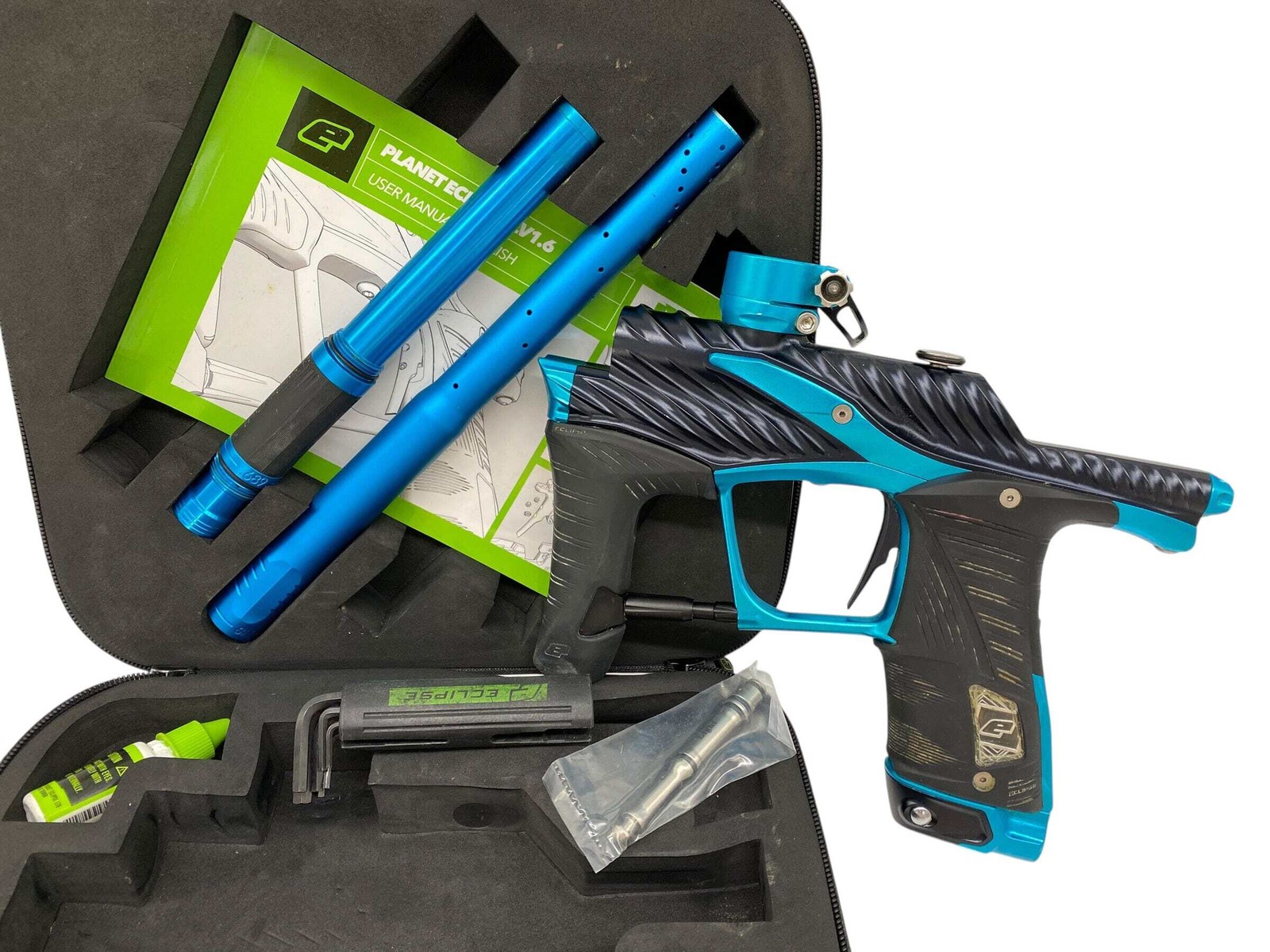 Planet Eclipse TWISTER Lv1.6 Paintball Gun : Black/Teal