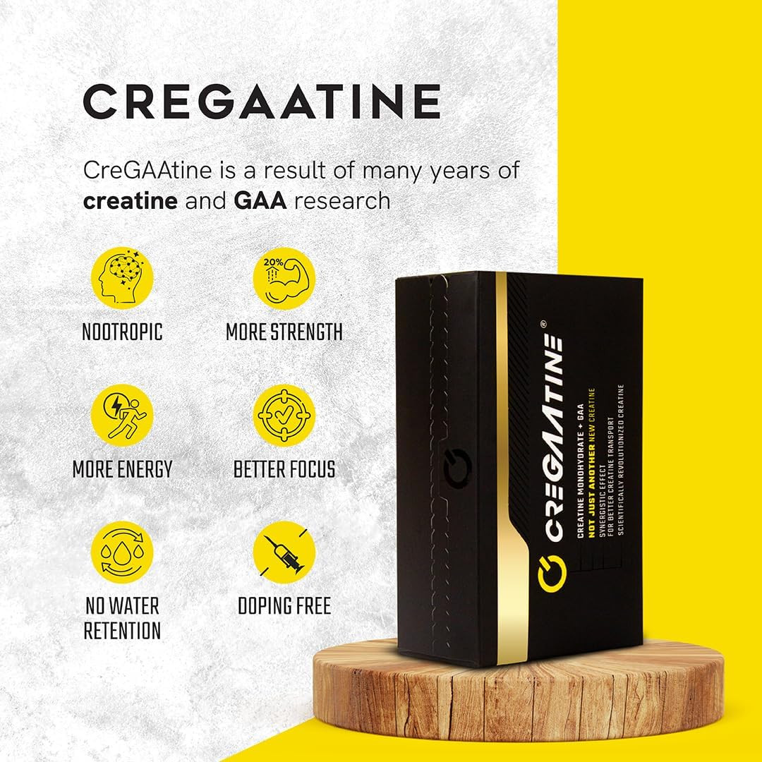 Micronized Creatine Monohydrate + GAA | Increase Strength, No Water Retention |