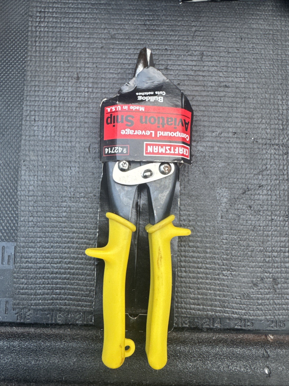 Sears Craftsman USA Nos RARE BULLDOG Cut Aviation Snip 42714 Notches