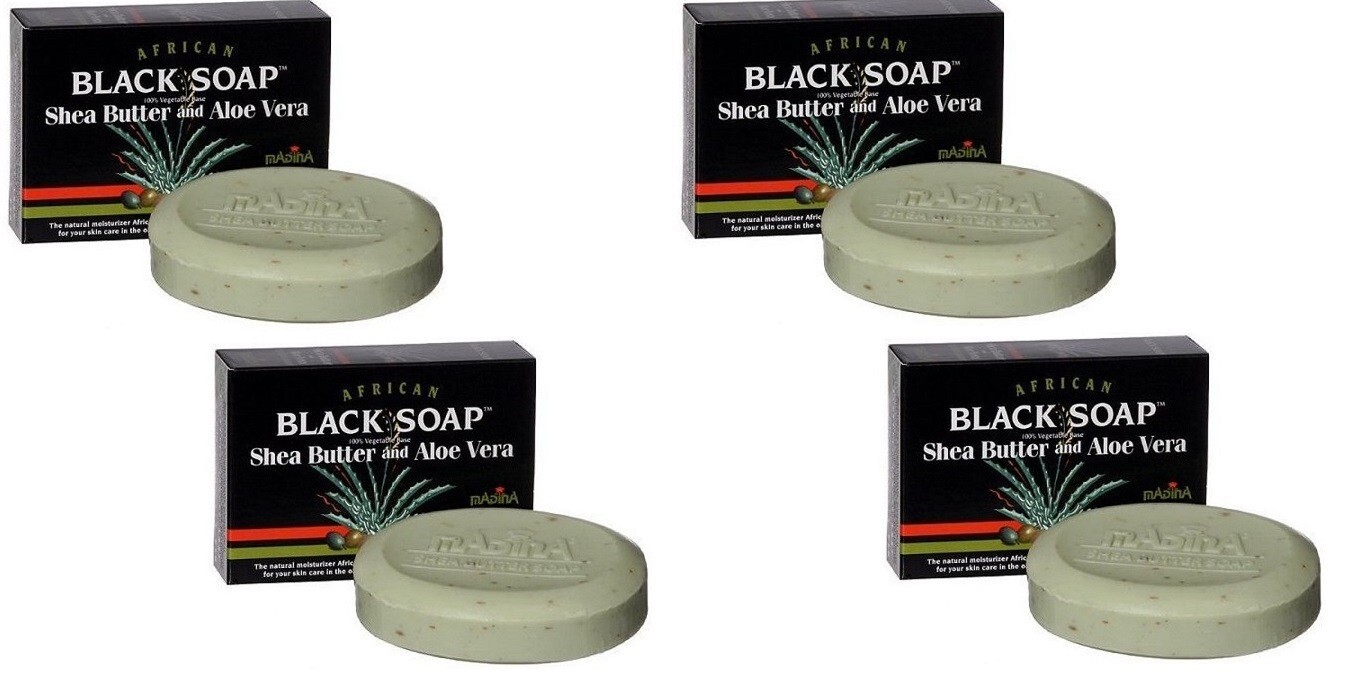 4 pk Madina African Black Shea Butter Soap