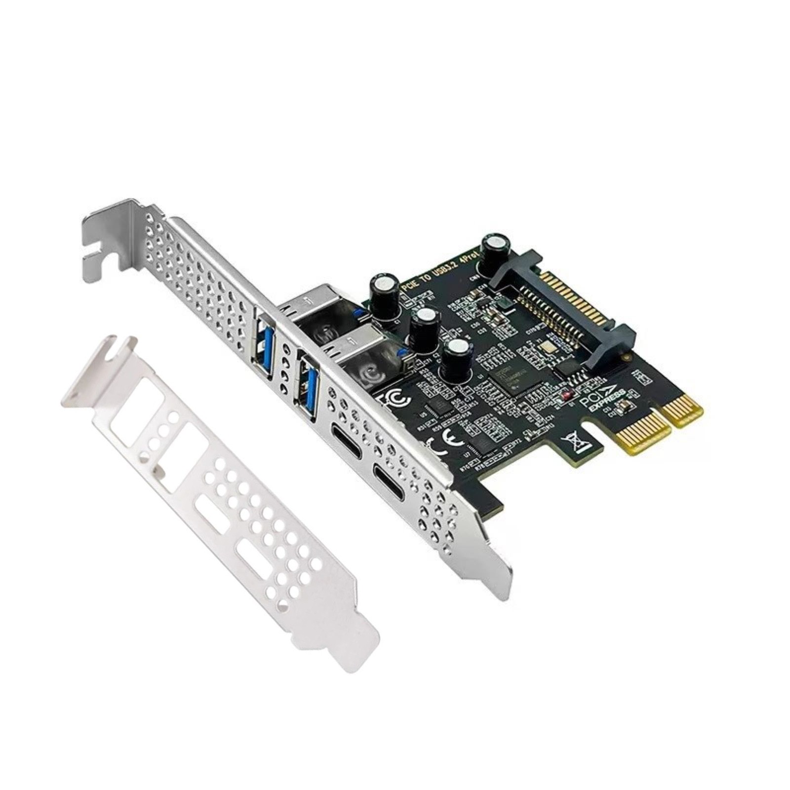 PCI Express to USB 3.2 Gen1 5Gbps PCIE Adapter Card For Win 11, for Linux
