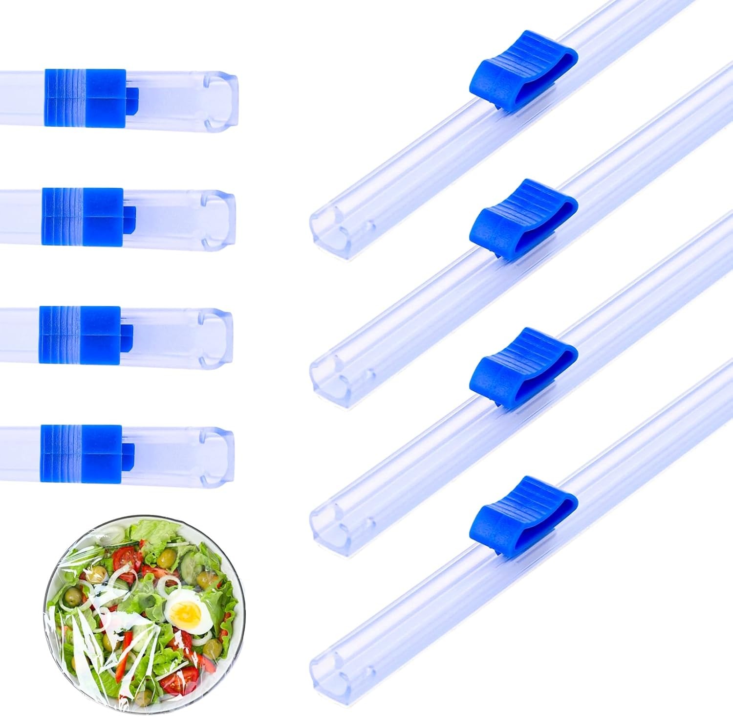 Plastic Wrap Slide Cutter, 4 Pcs 13 Inch Wrapping Paper Cutter Slider Wrap