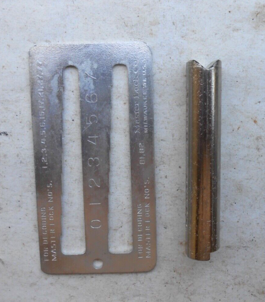 (2) Master Padlock OEM Rekeying Tool