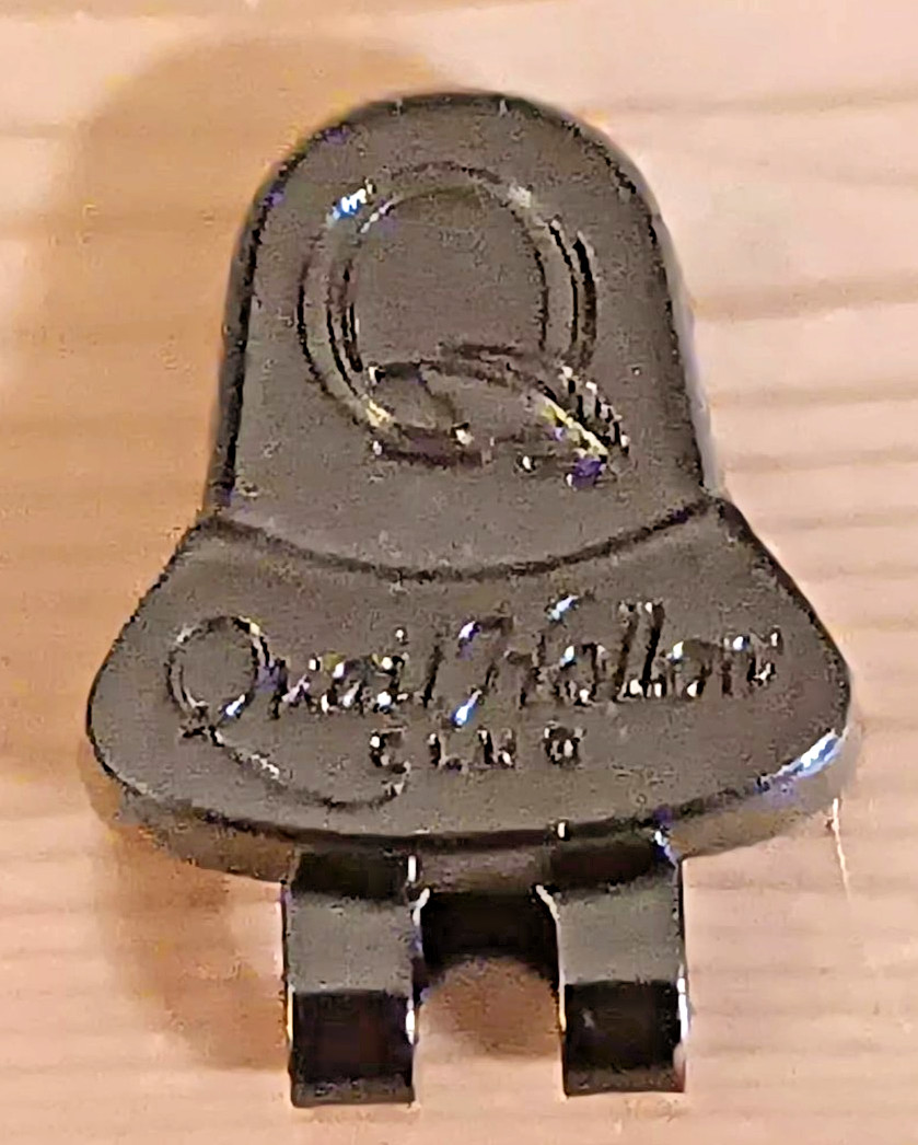 QUAIL HOLLOW MAGNETIC HAT CLIP FOR GOLF BALL MARKERS Enamel