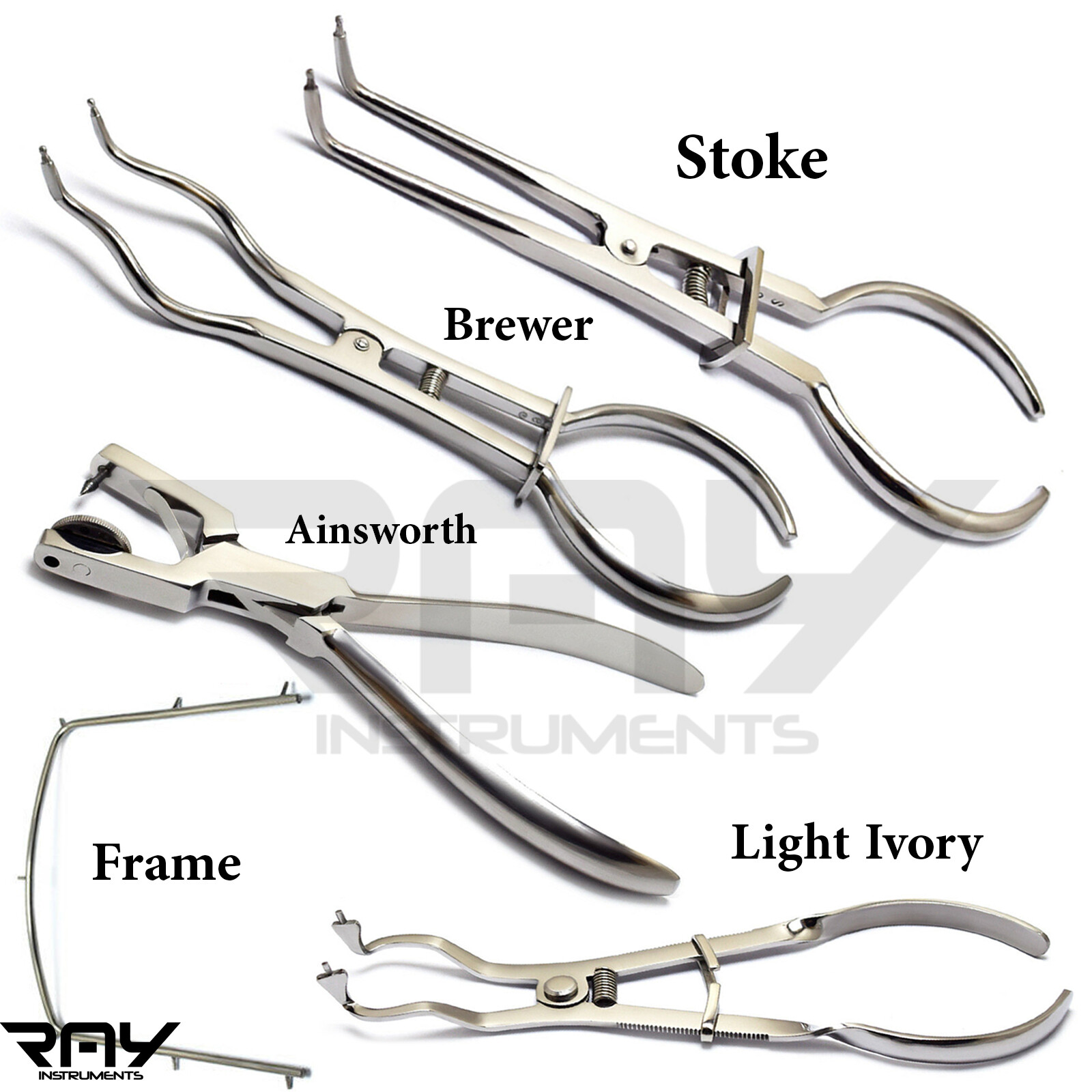 Range Clamp Frame Punch Endodontic Forceps Dental Rubber Dam Instruments Lab New