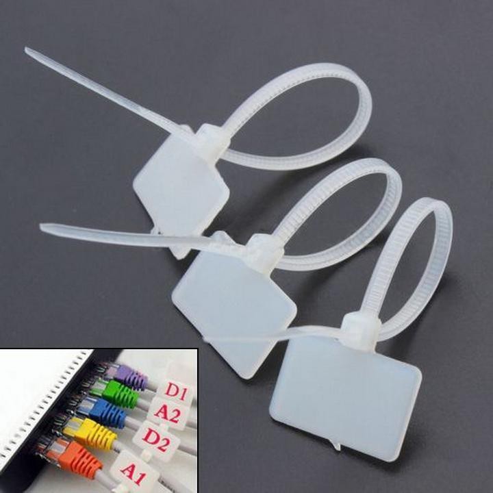 Zip new Nylon Self-Locking Network Cable Straps high quality Label Ties 100pcs