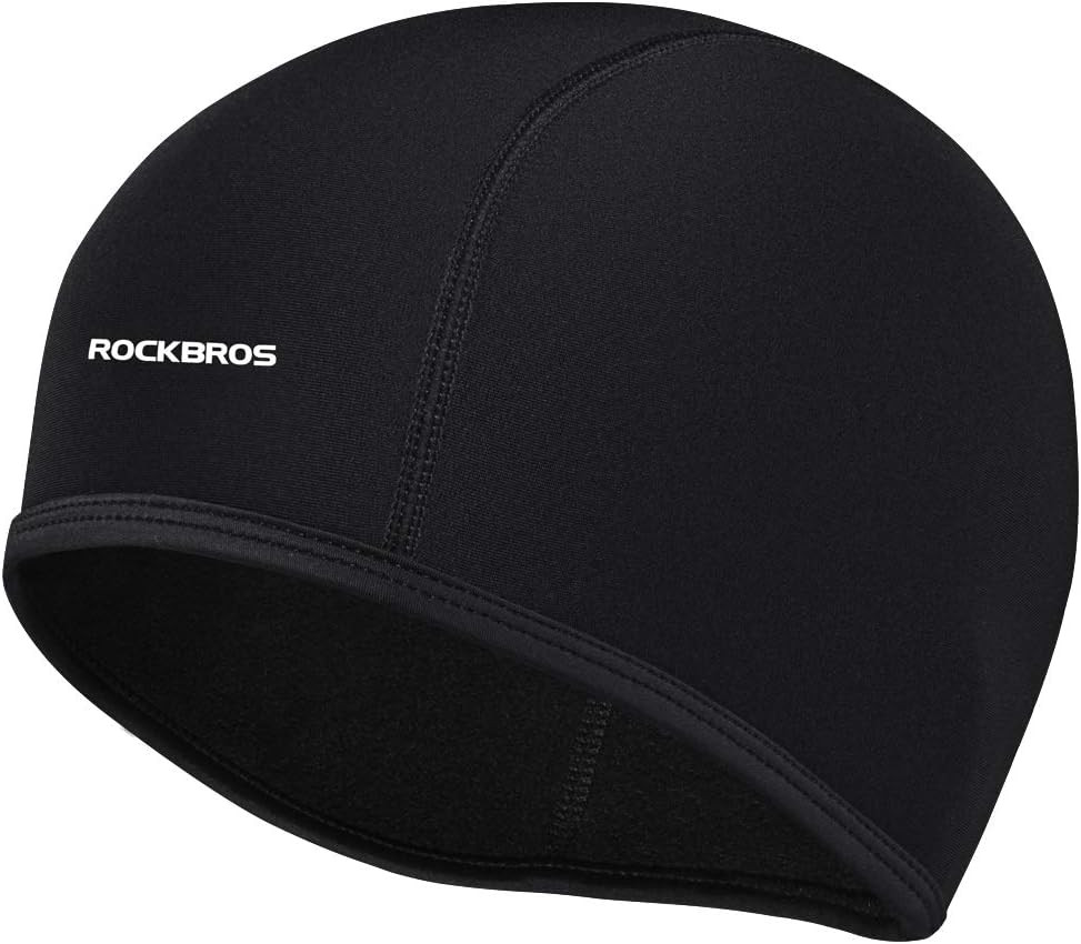 ROCKBROS Skull Cap Men'S Winter Cycling Cap Windproof Warm Fleece Thermal Hat He