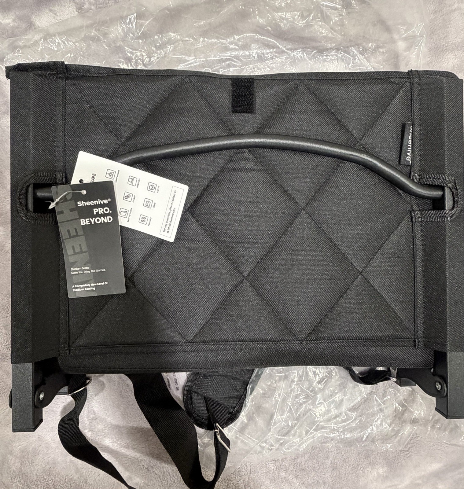 Sheenive Stadium Seats for Bleachers with Back Support, Bleacher Seats with Back