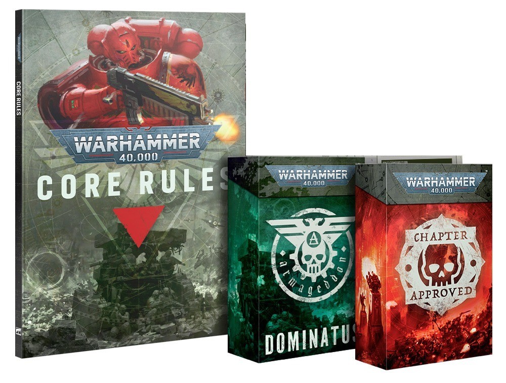 Warhammer 40K Armageddon Core Rules, Imperator books, Chapter Approved and cards