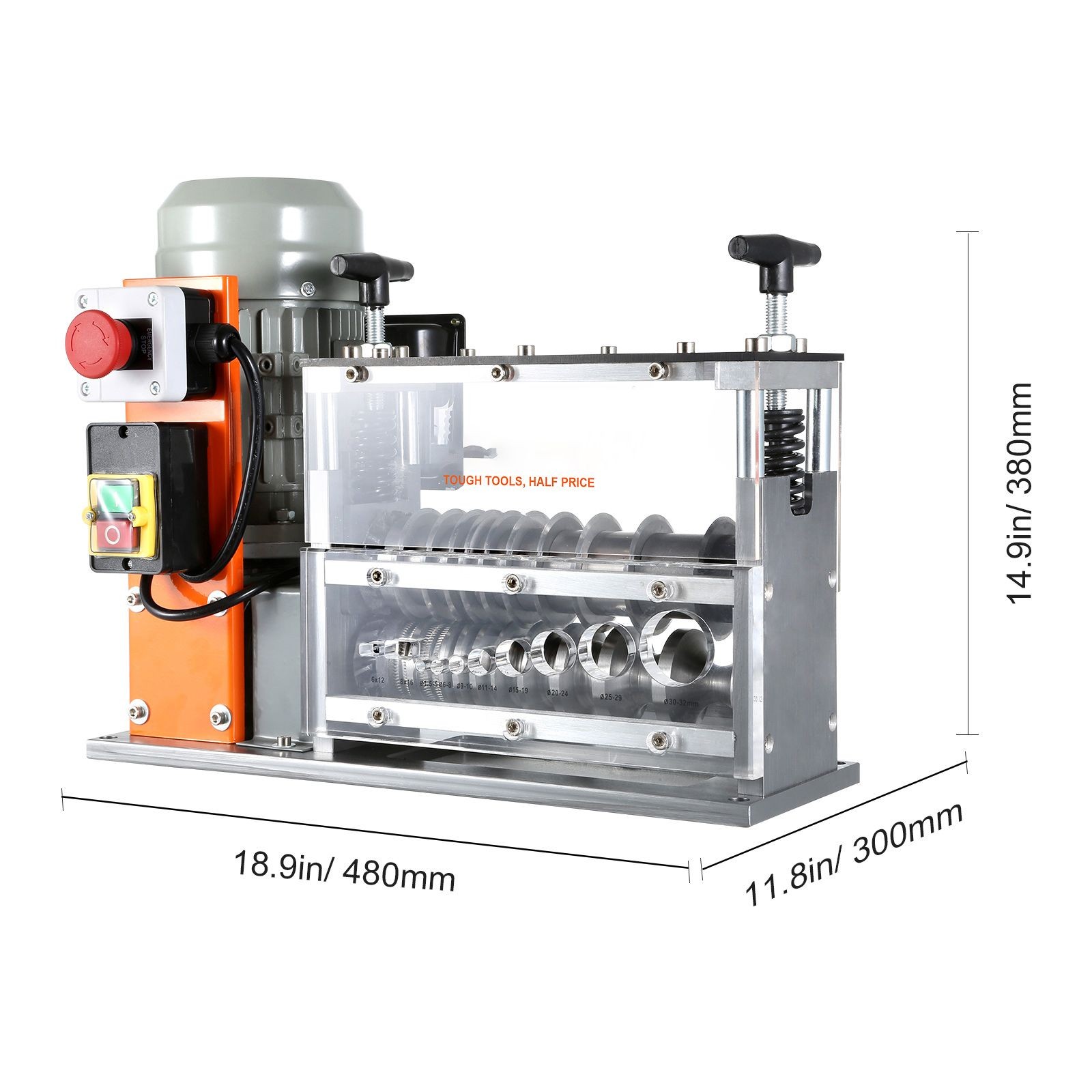 750W Automatic Wire Stripper 0.06-1.57in 10 Channels Visible Depth