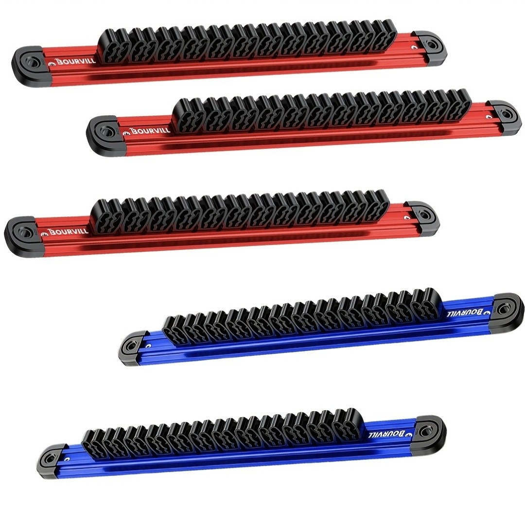 5pcs Magnetic Screwdriver Storage Box And Wrench Storage Box, Tool Set
