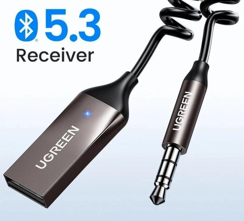 Bluetooth 5.4 USB Audio Adapter 3.5mm AUX Receiver for Car Home Speaker