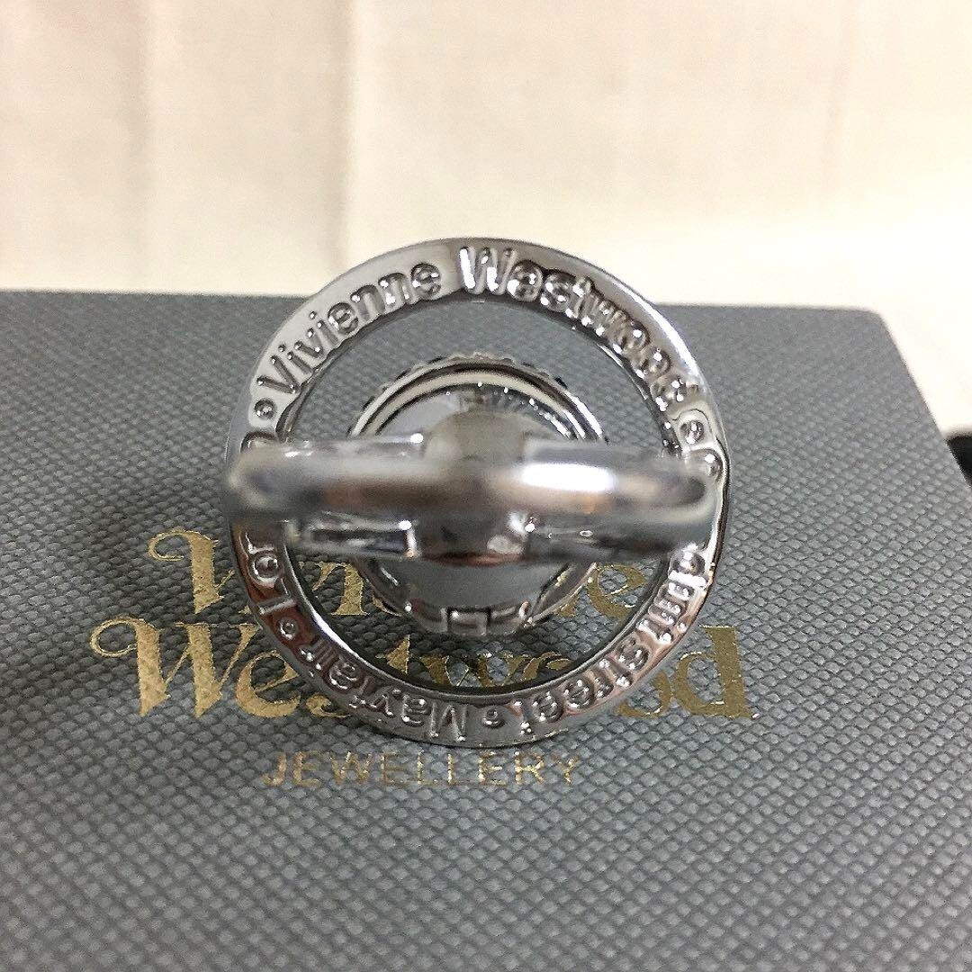Vivienne Westwood poisoned Ring Orb Silver Size 8 Mens Accessory with drawstring