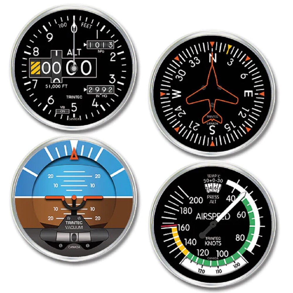 2010 4-Piece Round Acrylic Coaster Set - Model 2010