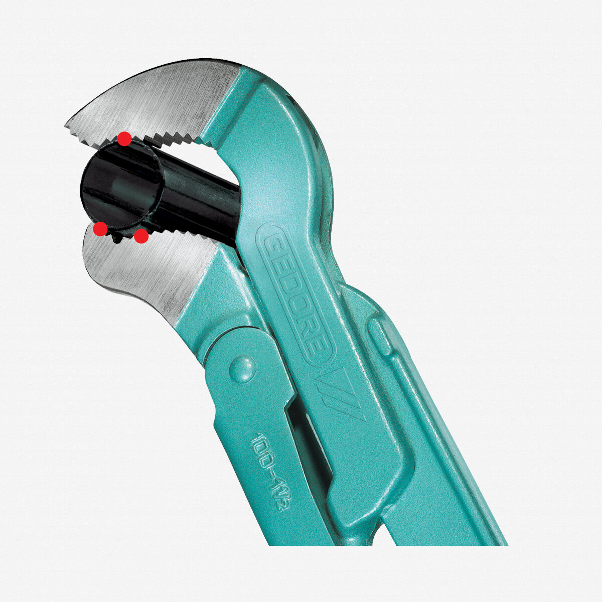 Gedore 100 1.1/2 Pipe wrench ECK-SCHWEDE-snap 1.1/2"