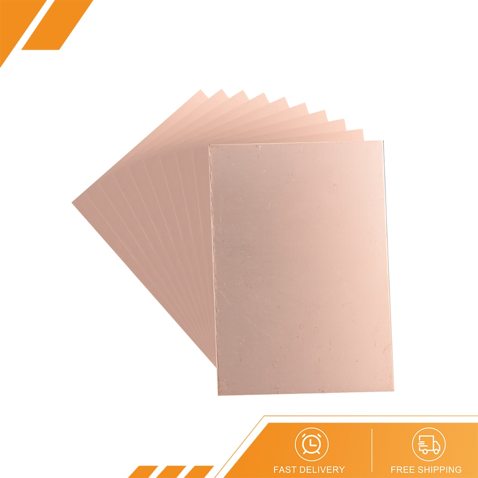10Pcs 100x70mm Double-Sided Copper Clad Laminate PCB Circuit Board FR4 1.5mm