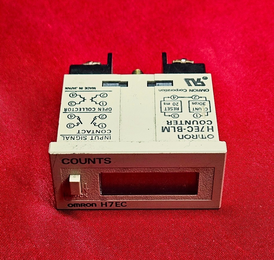 Omron Counter H7EC-BLM Digital Electrical Counter Totalizer 6 Digit LCD Display
