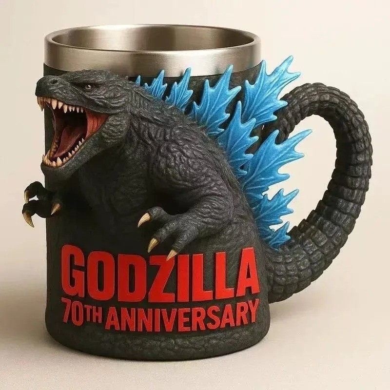 13cm New Godzilla 70th Anniversary3Dmug Godzilla 70th Anniversary Resin Mug