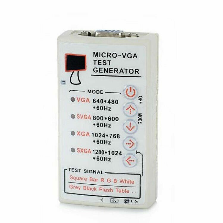Portable 60HZ Signal Generator VGA/SVGA/XGA For LCD CRT Display Monitor Tester