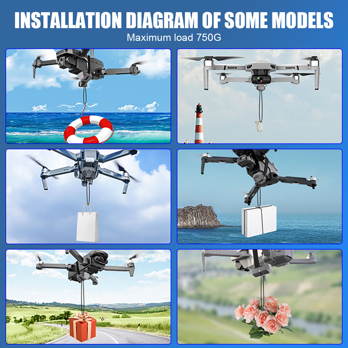 Drone Airdrop Dropper Remote Control Thrower Accessories For DJI Mini 2 SE 3 Pro