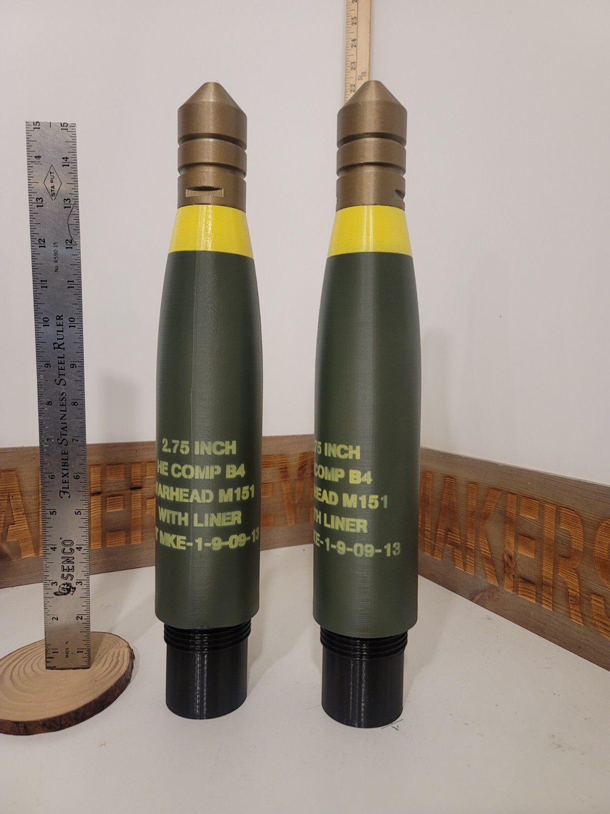 3D Printed M151 HE 2.75 Inch Hydra FFAR Tip - Replica -Cosplay - FINISHED