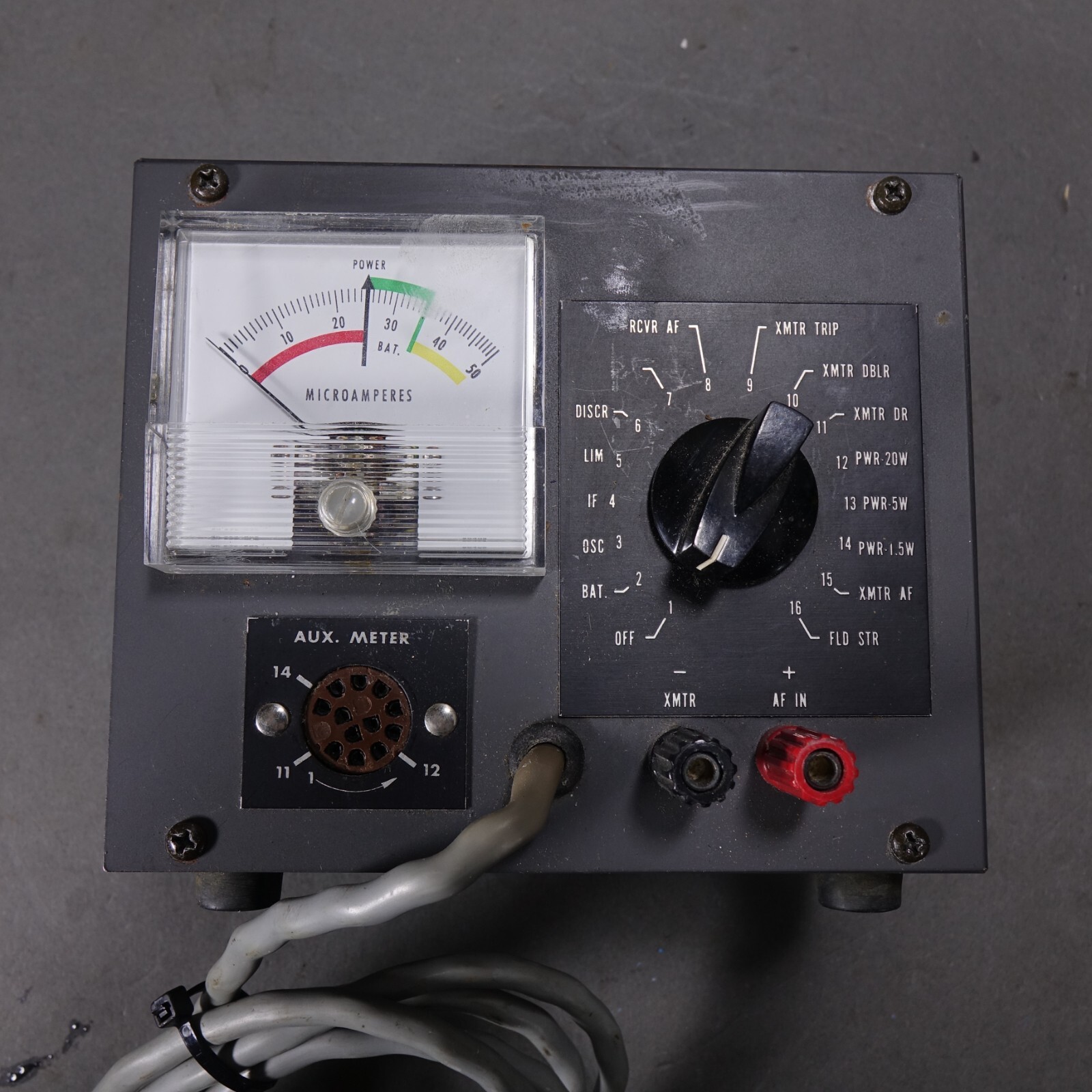 XMTR MICROAMPERES METER