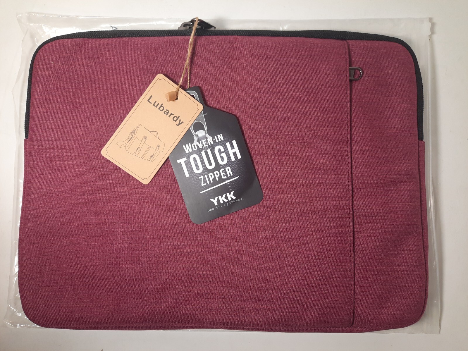 Lubardy Laptop Sleeve Case 14 Inch Water Repellent Laptop Cover Shock Proof Red