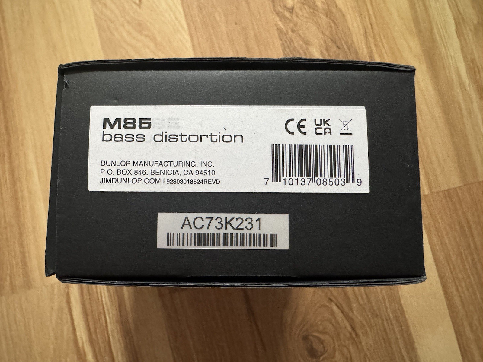 MXR M85 Bass Distortion Effects Pedal - New Open Box