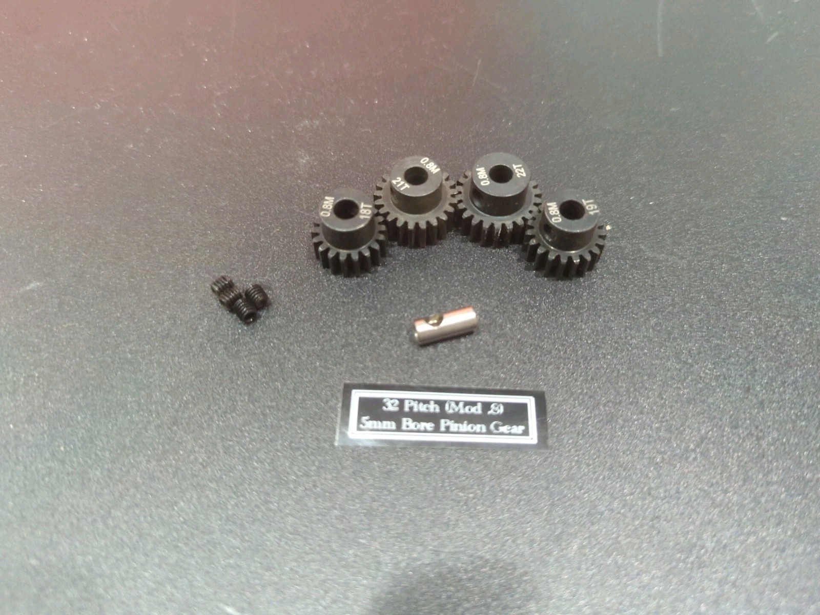 32 Pitch 5mm Pinion Gear Set 18T 19T 21T 22T For RC Car Truck  Mod .8 Spur Gear