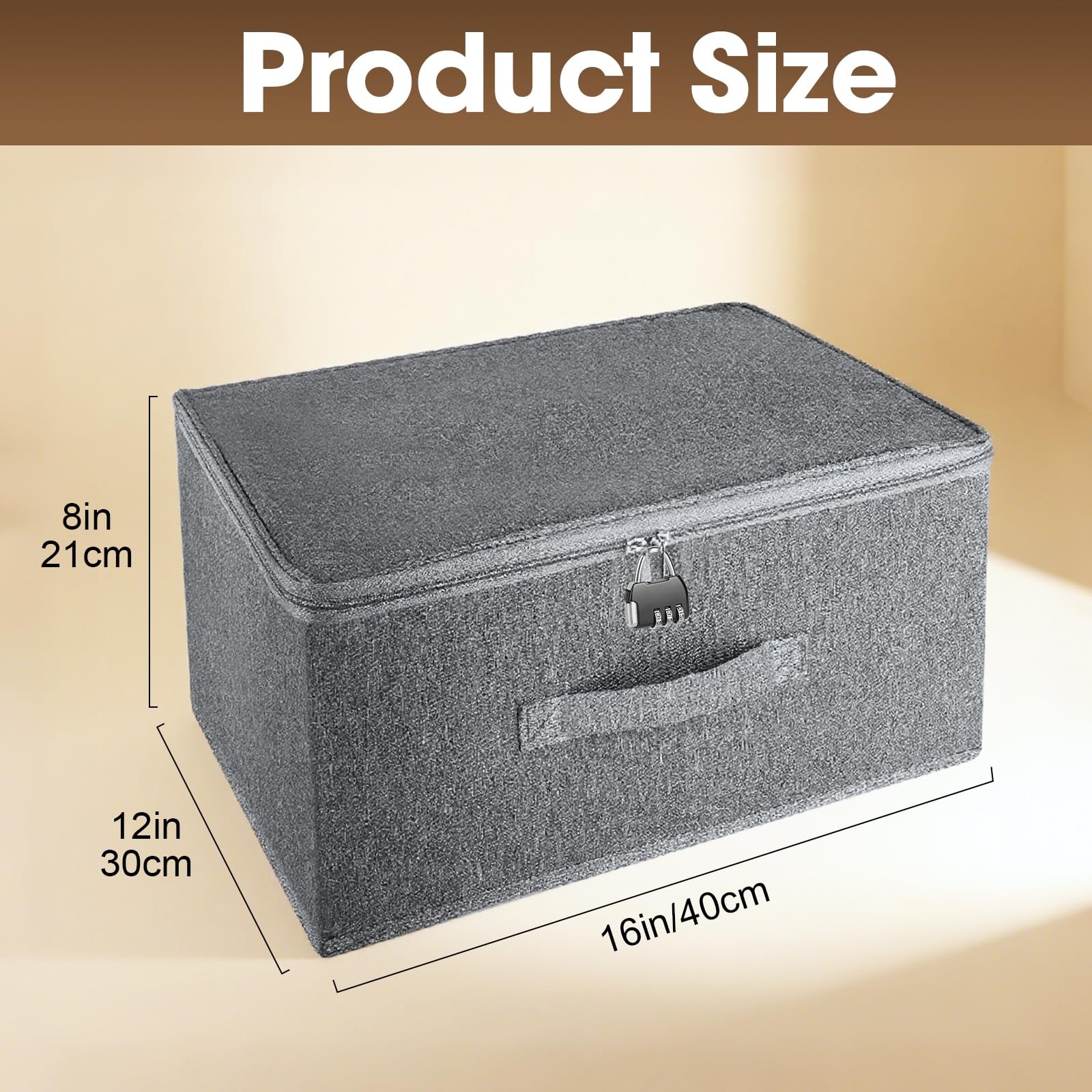 Lockable Storage Box, Organizer Bag Bins Case, Box with Lock, Boxes Storage, ...