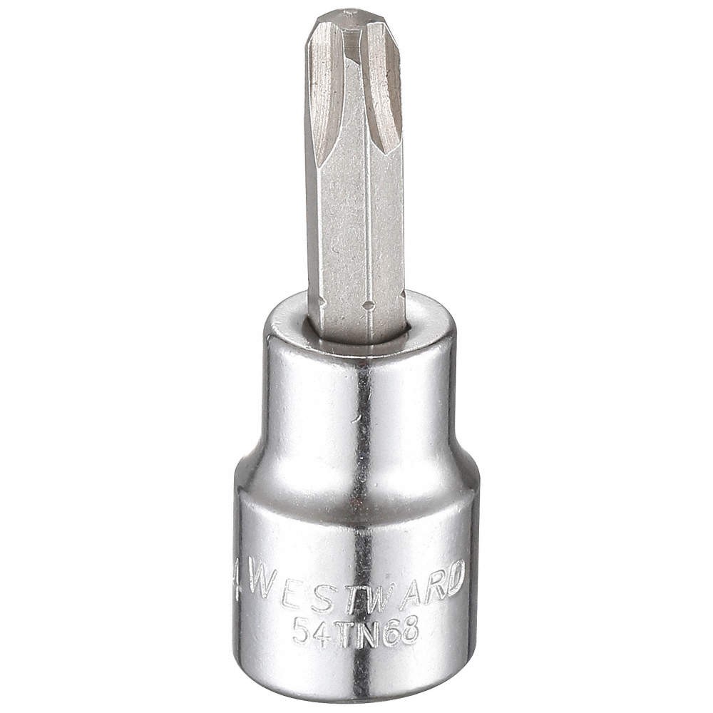 WESTWARD 54TN68 Socket Bit, Steel, 3/8 in, TpSz PH4 54TN68
