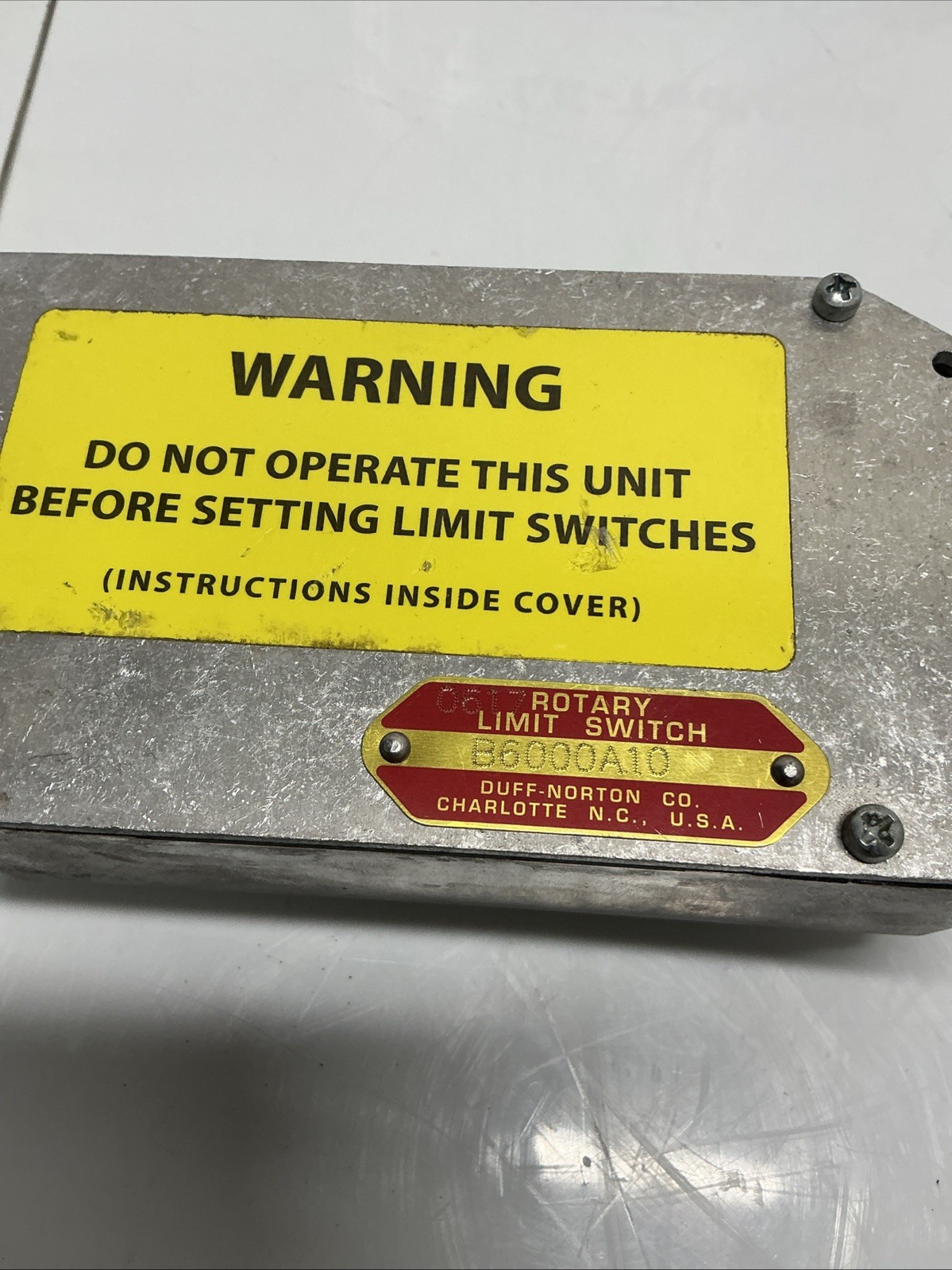 Duff Norton B6000A10 Rotary Limit Switch. AC-813