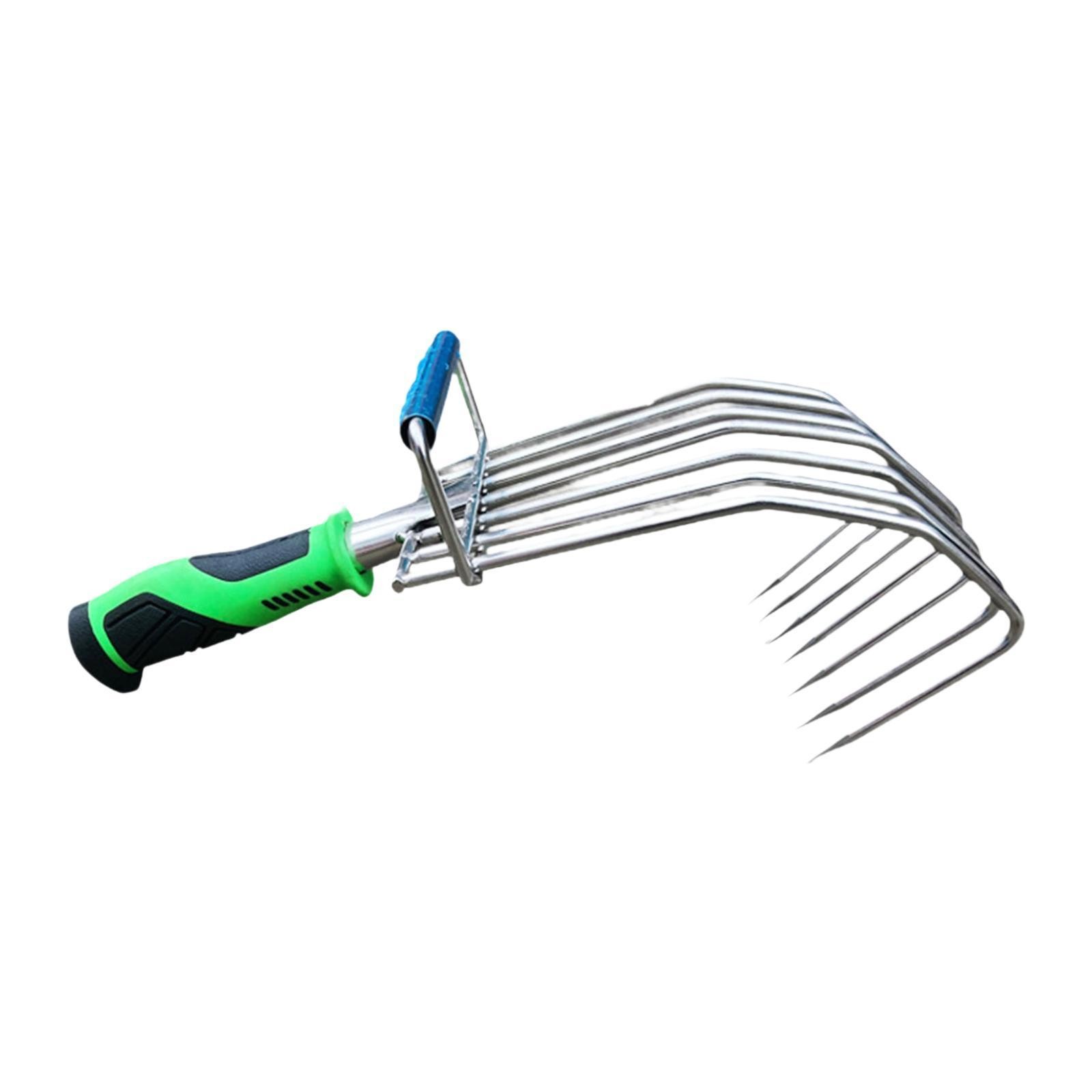 Hand Rake Versatile Clamming Rake Gardening Tool for Patio Lawn Backyard