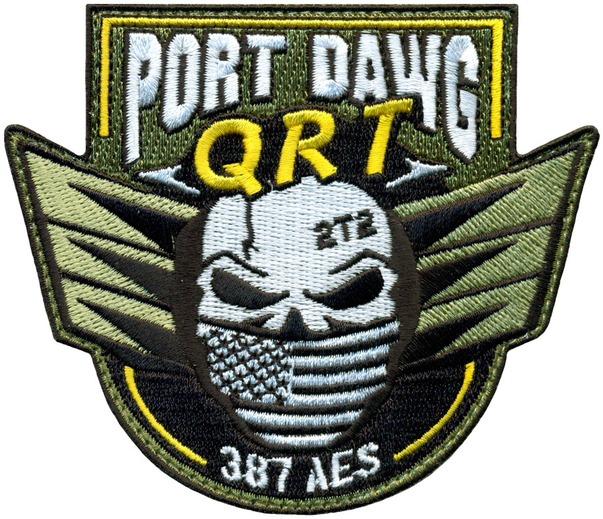 USAF 387th AIR EXPEDITIONARY SQUADRON PORT DAWG QRT PATCH