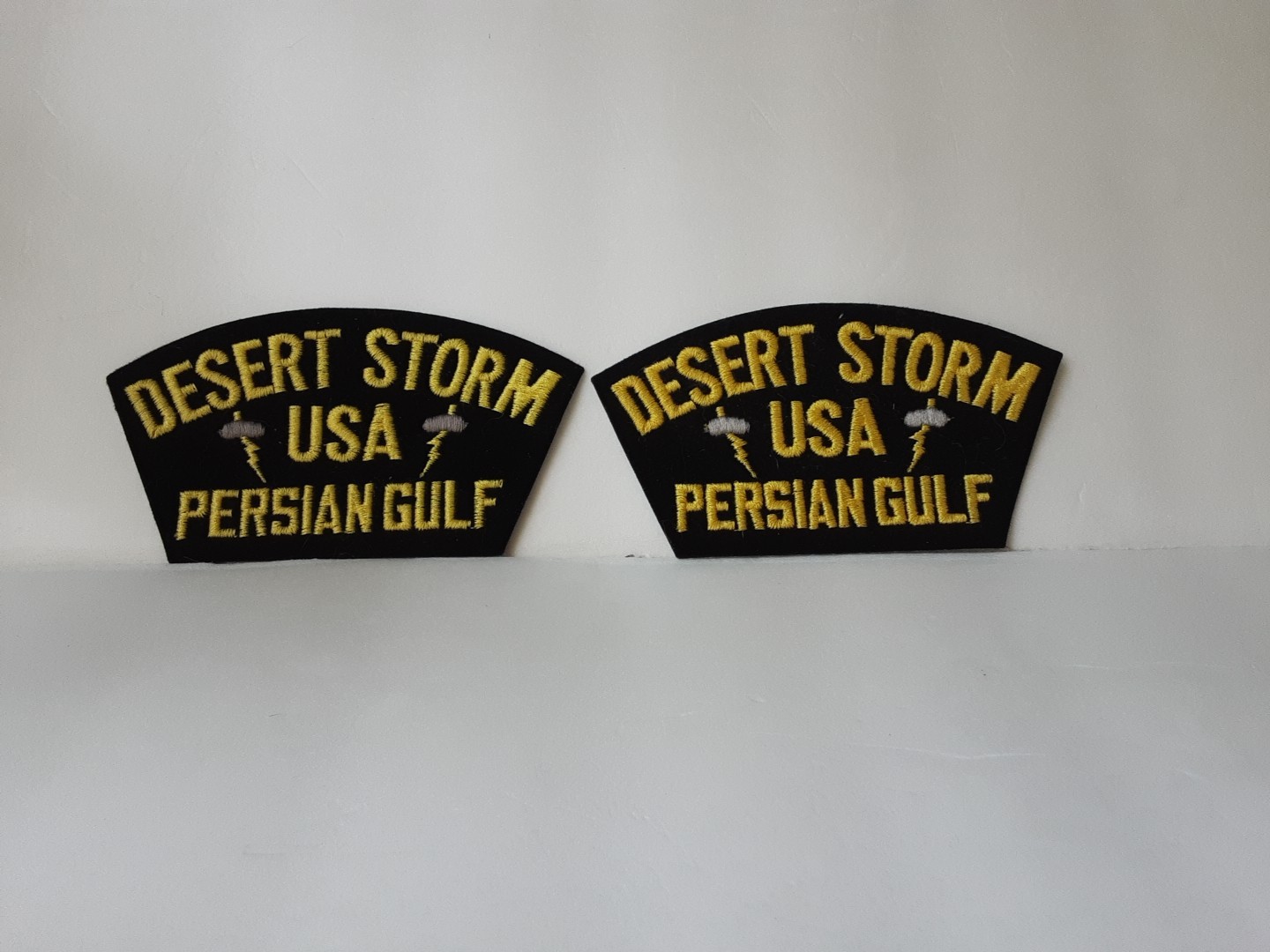 2 Desert Storm USA Persian Gulf Patches  Sew On
